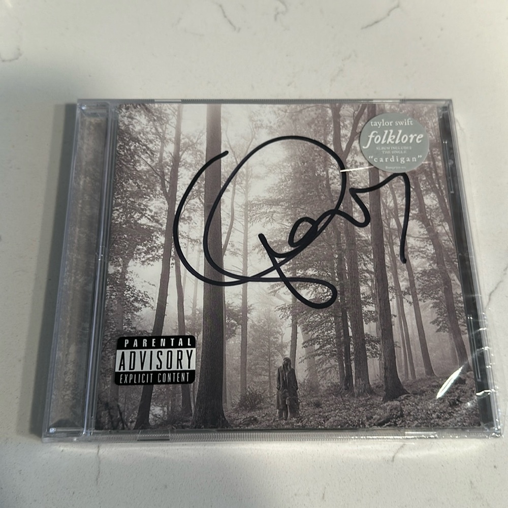 Signed Taylor Swift Folklore CD (unopened)